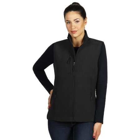 SKIPPER VEST WOMEN, ženski softshell prsluk, crni
