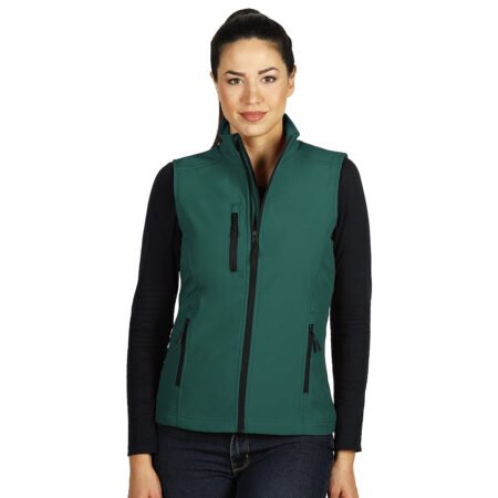 SKIPPER VEST WOMEN, ženski softshell prsluk, zeleni