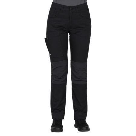 ROVER WOMEN, ženske servisne radne pantalone sa elastinom, crne