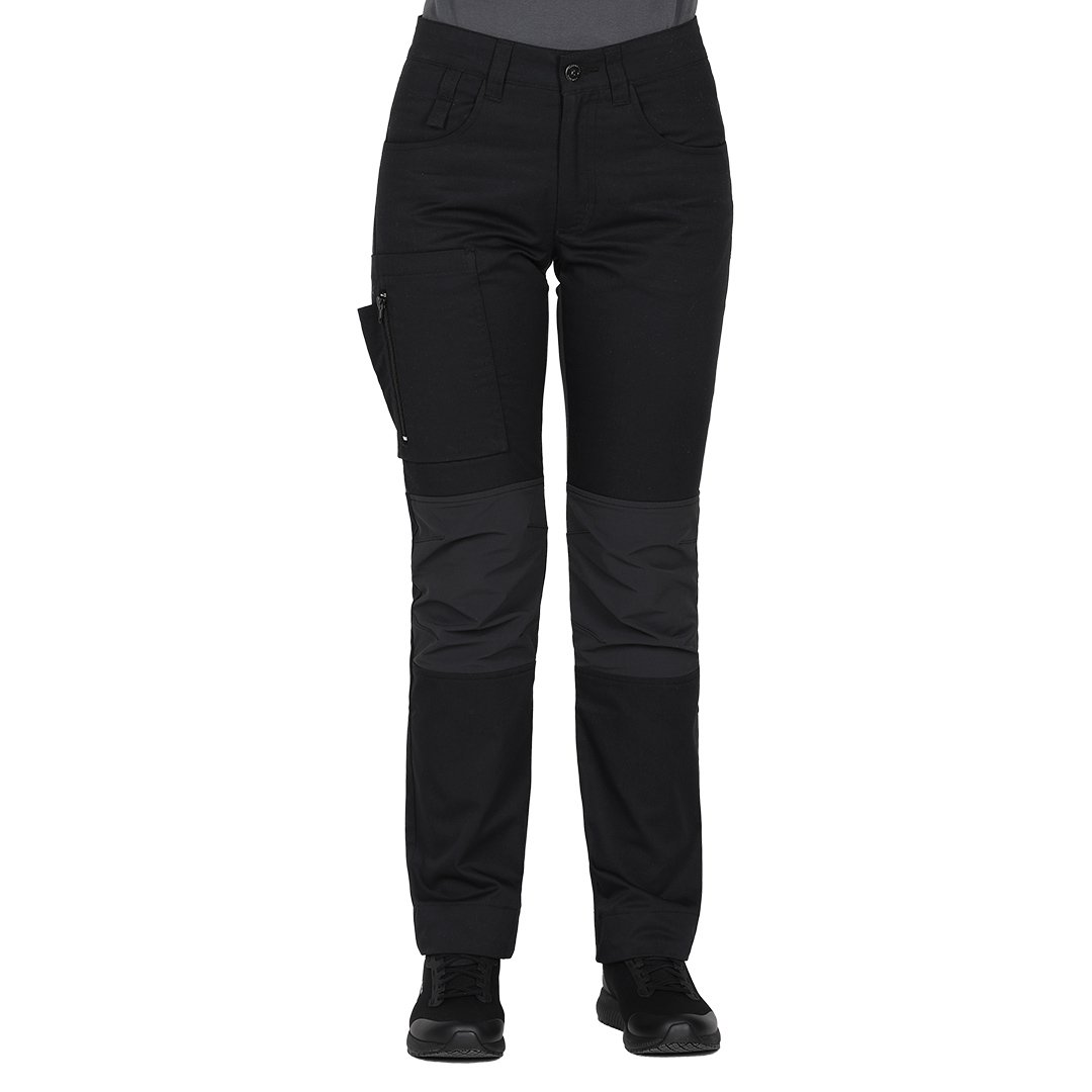 ROVER WOMEN, ženske servisne radne pantalone sa elastinom, crne