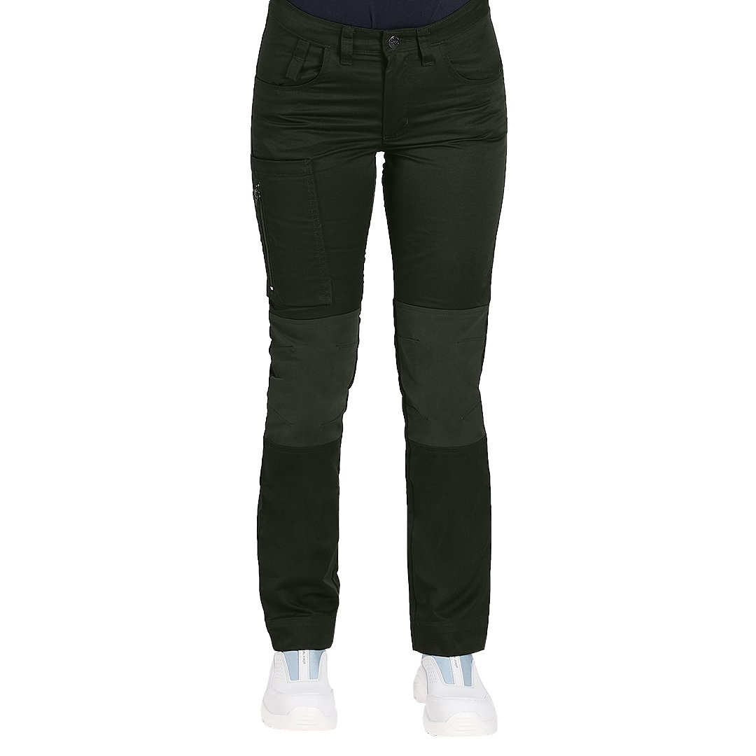 ROVER WOMEN, ženske servisne radne pantalone sa elastinom, maslinaste