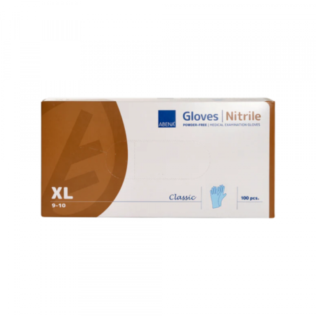 Rukavice  NITRIL bez pudera Abena XL plave 1/100