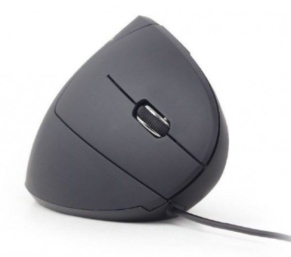 MUS-ERGO-01 Gembird Ergonomski 6-tastera opticki mis, crna 95mm - Slika 3