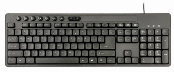 KBS-UM-04 Gembird Multimedia set mis + tastatura crni US layout A - Slika 2