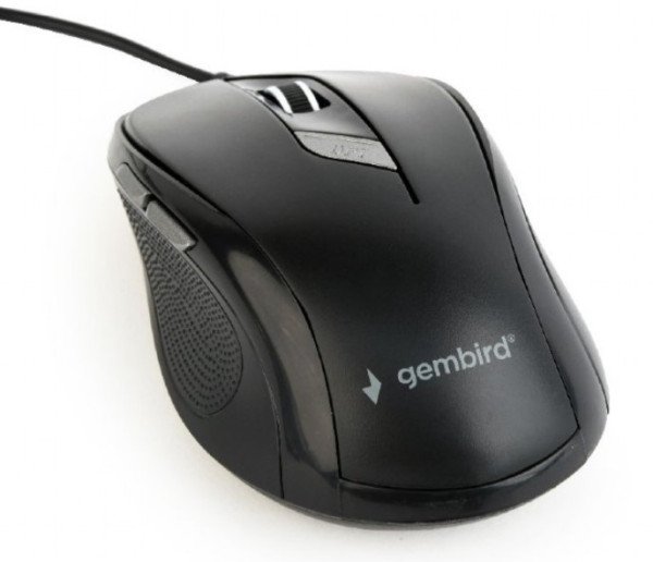MUS-6B-01 Gembird Opticki mis 400-1600Dpi black, 110mm USB - Slika 4