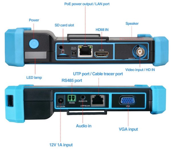 Tester za IP kamere IPC-5100C Plus 5inc IPS touch screen 1920x1080