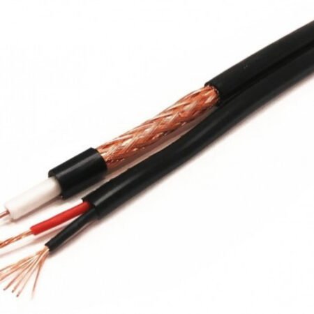 KABL-COAX-RG59+2x0.75 BC/PVC/300M CCTV Bakarni Koaksialni kabl sa napojnim kablom2x0,75mm black 300m