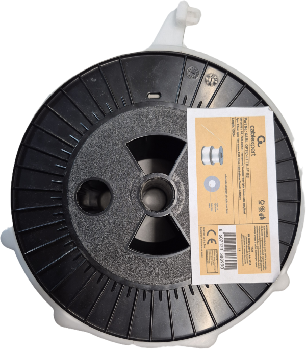 KABL-OPTIC-FTTH-1F-B3 Gembird Opticki kabl 1-vlakno SM G657B3, GJI, transparentni, INDOOR, 1000m - Slika 4