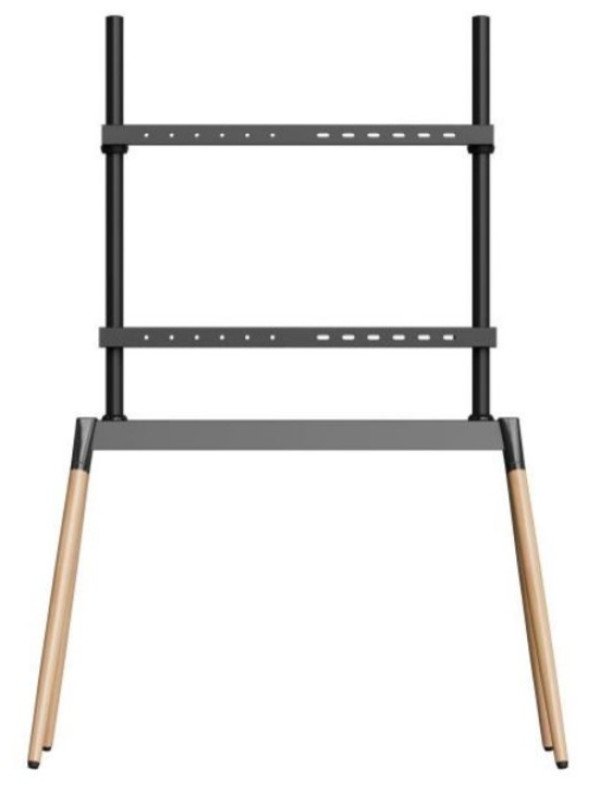 TVS-86F-01-BK Gembird Podno postolje za TV, 55-86inc, crno/drvo - Slika 2