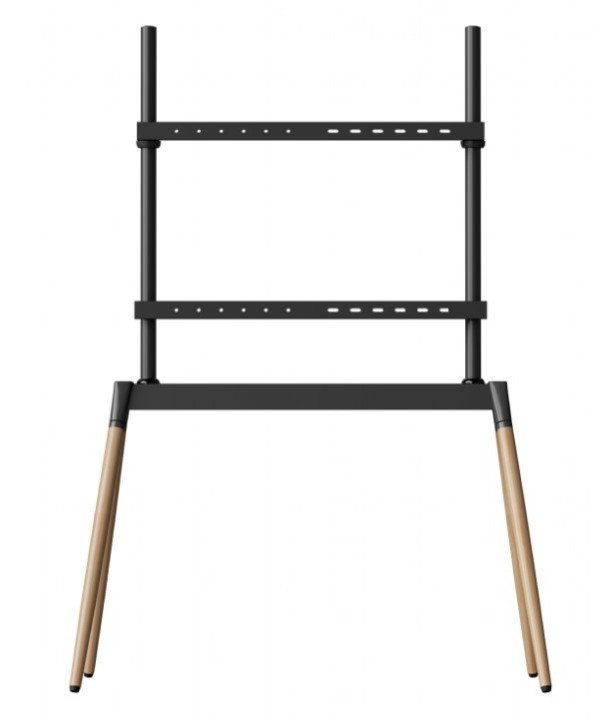 TVS-86F-01-BK Gembird Podno postolje za TV, 55-86inc, crno/drvo - Slika 3
