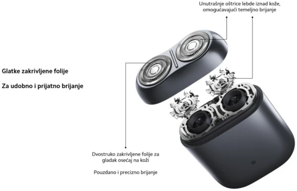 XIAOMI Electric Shaver S200 Gray EU (BHR9531EU) - Slika 3