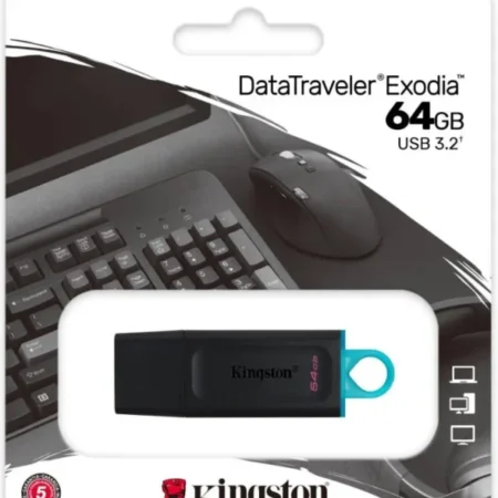 KINGSTON DataTraveler Exodia USB 64 GB,3.2,Crna
