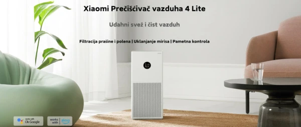 XIAOMI Smart 4 Lite preèišæivaè vazduha (BHR5274GL),33W,Bela - Slika 2