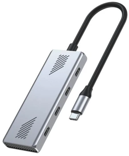 UHB-CM-U310-C4-01 Gembird razdelnik, IN-1 x USB Type-C (M) OUT-4 x USB Type-C (F) - Slika 2