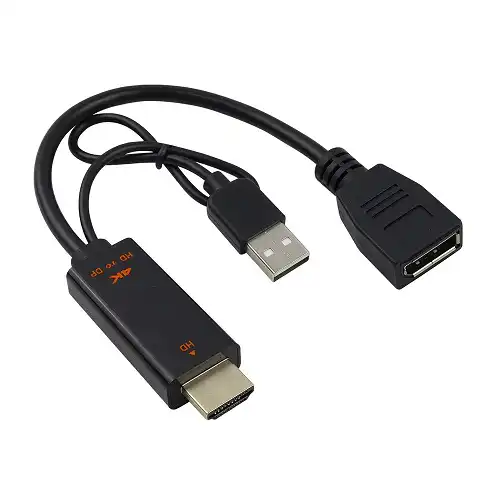 HDMI M. na Displayport M. F. Konvertor Kettz H2DP-023 0.23CM 4K 60Hz
