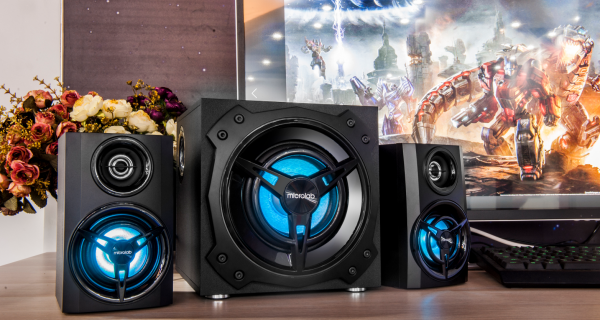 Microlab T11 Aktivni drveni zvucnici 2.1 42WRMS(26W, 2x8W) SD, USB, Bluetooth, 3.5m RGB light