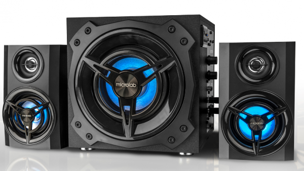 Microlab T11 Aktivni drveni zvucnici 2.1 42WRMS(26W, 2x8W) SD, USB, Bluetooth, 3.5m RGB light - Slika 4