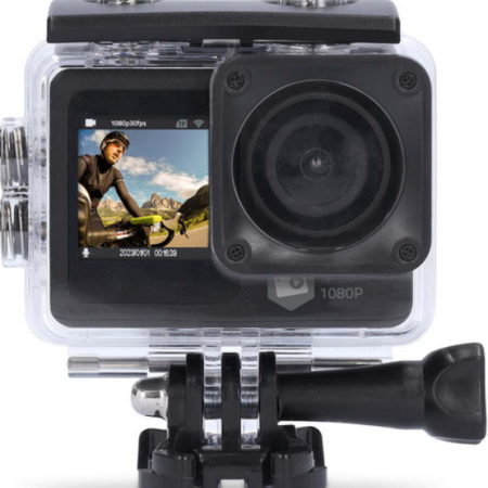 ACAM31BK Dual screen action cam with HD 1080p@30fps resolution Nedis
