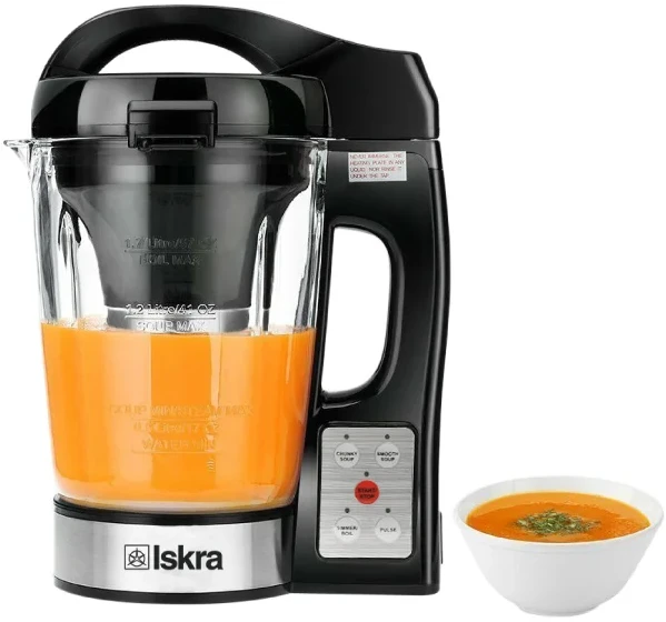 ISKRA blender sa funkcijom kuvanja HS-08G,1.7l,crna,motor 250W,snaga grejanja 700-800W - Slika 3