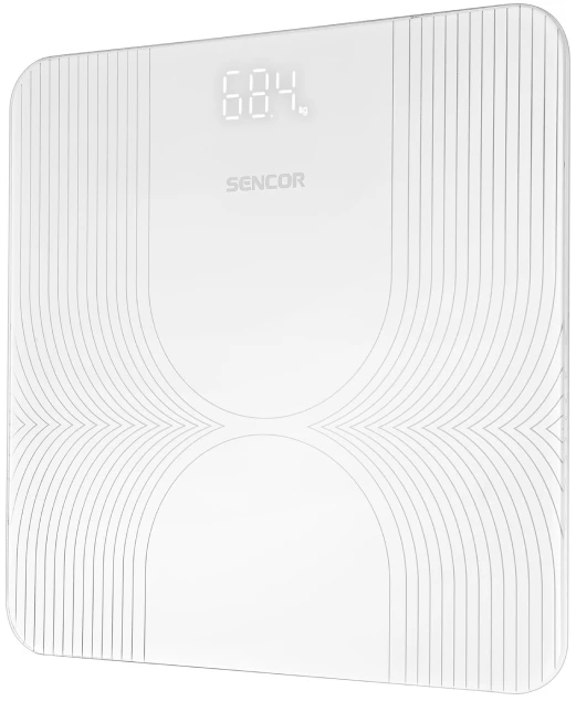 SENCOR vaga SBS 2475WH,kaljeno staklo,do 180 kg,bela,LED displej - Slika 2