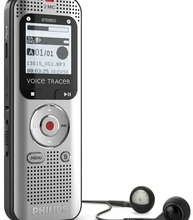 Philips diktafon DVT2015 Mono 8GB/LCD 2x AAA,USB 2.0