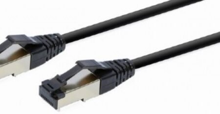 PP8-LSZHCU-BK-1M Gembird Mrezni kabl S/FTP Cat.8 LSZH patch cord, black 1m