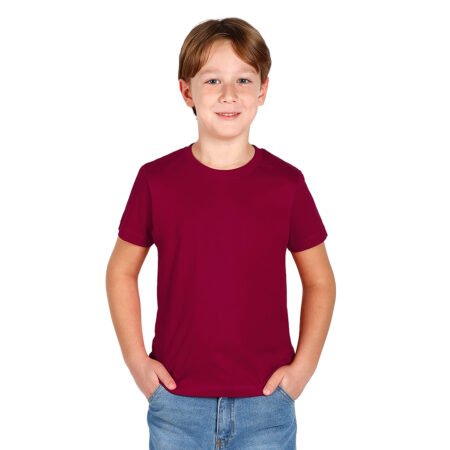 MASTER KID, dečja pamučna majica, 150 g/m2, bordo