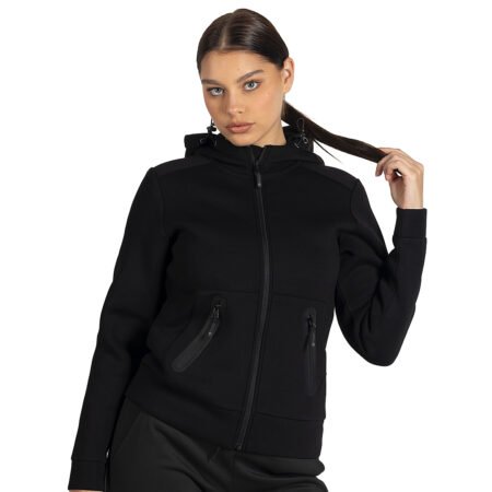 CAMERON LADY, ženska dukserica sa kapuljačom, 380 g/m2, crna
