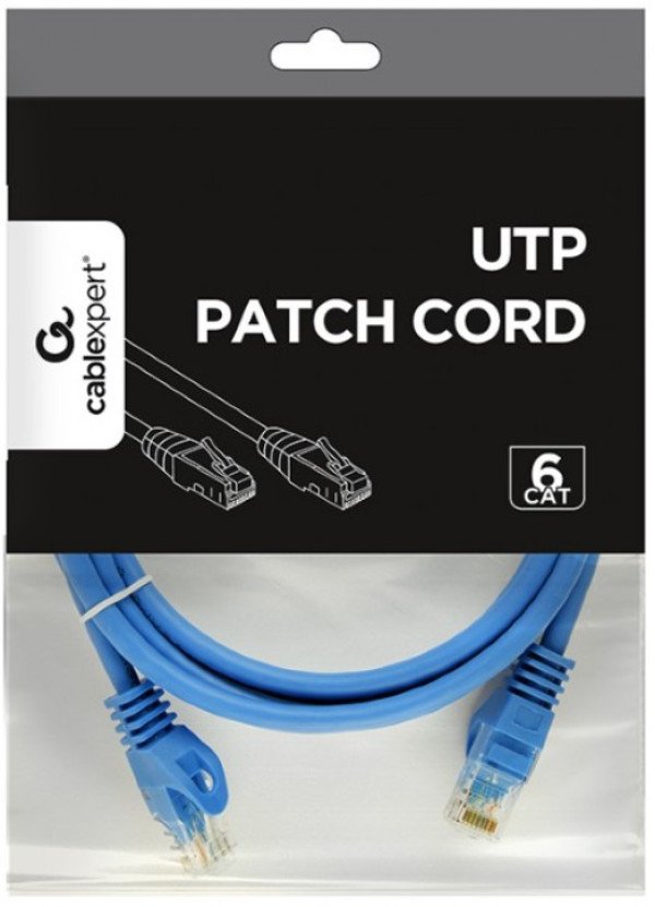 PP6U-2M/B Gembird Mrezni kabl, CAT6 UTP Patch cord 2m blue - Slika 3