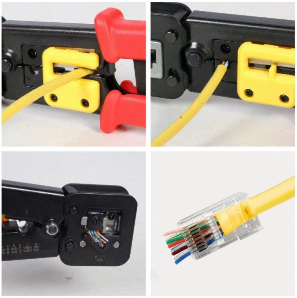 T-WC-05 Gembird Klesta za krimpovanje i secenje RJ45/RJ12/RJ11 (za prolazne konektore) - Slika 4