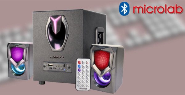 Microlab G101BT Aktivni zvucnici 2.1 11W (5W,2x3W) 3,5mm, SD, USB, FM, Bluetooth, daljinski, LED - Slika 3