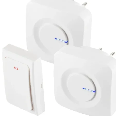 Home Bežicno kucno zvono set 230V, kineticki taster,IP44,melodija 36,domet na otvorenom 100 m