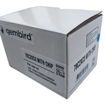 Toner Gembird 78C2XC0 zam. kaseta za Lexmark Cyan 5k (sa cipom)