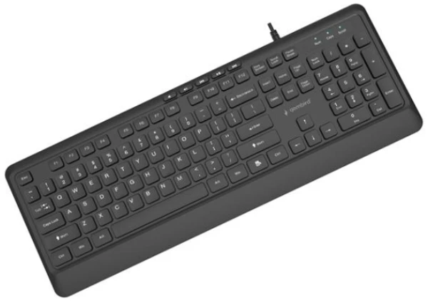 KB-MCH-05 Gembird Tanka žièana multimedijalna tastatura, crna, US raspored - Slika 2