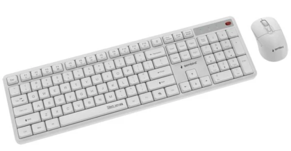 KBS-WMS-01-W Gembird Silent Key Pro Business bežièni desktop set, bela, US raspored - Slika 2
