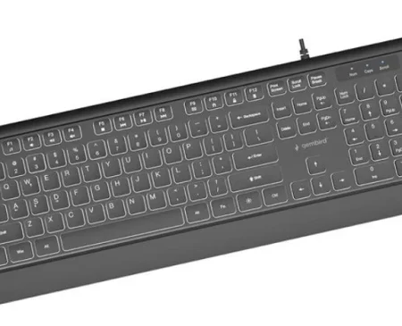 KB-UML-04 Gembird Tanka žièana osvetljena tastatura, crna, US raspored