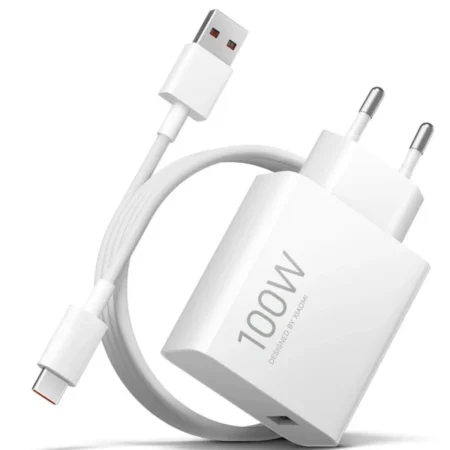 Xiaomi 100W Charging Combo (Type-A) EU USB-A adapter + kabl Tip-A to Tip-C