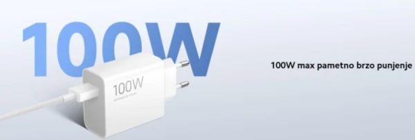 Xiaomi 100W Charging Combo (Type-A) EU USB-A adapter + kabl Tip-A to Tip-C - Slika 3