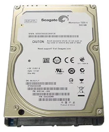HDD 2.5 * 500GB ST9500420AS SEAGATE 7200rpm 16mb SATA 9.5mm