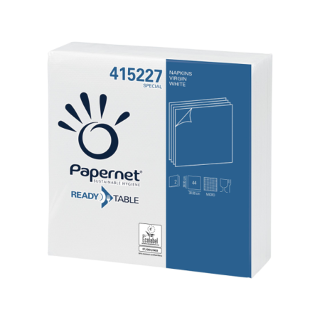 Salveta 38x38, 2 sloja, 44 x 18pak (792 salvete) bela Papernet 415227