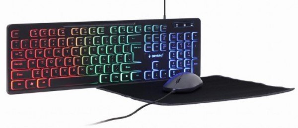 KBS-UML-01 Gembird 3-in-1 backlight set tastatura, mis i podloga FO - Slika 3