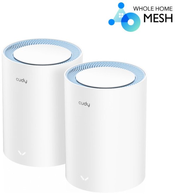 Cudy M1200 2-pack AC1200 Dual Band 2.4+5Ghz Wi-Fi Mesh System, 2x Antena , MIMO, TR069, OpenWRT