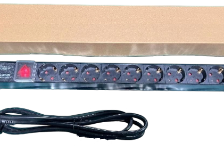 ExeLink Razvodni PDU panel za rack 19 in, sa 9 uticnih mesta, kabl 2m (aluminijum)