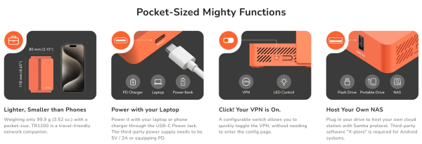 Cudy TR1200,AC1200 Wi-Fi Mini VPN Router,USB 2.0, 867 Mbps + 300 Mbps Wi-Fi - Slika 4