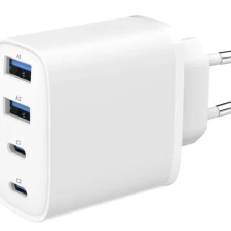 TA-UC-2A2C-PD40-01-W Gembird 4-port 40 W GaN USB PowerDelivery fast charger, white