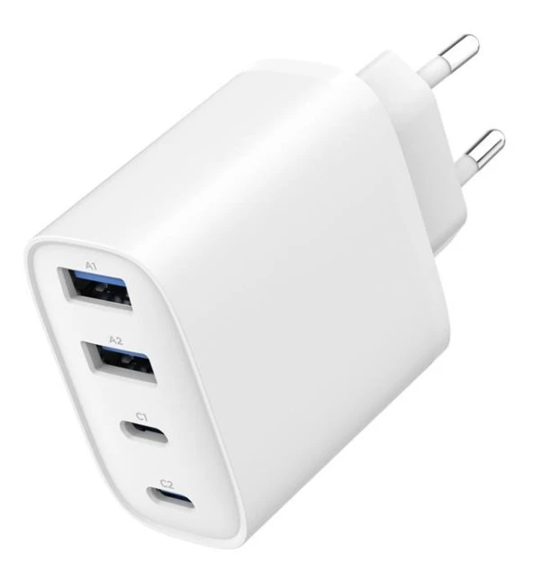 TA-UC-2A2C-PD40-01-W Gembird 4-port 40 W GaN USB PowerDelivery fast charger, white - Slika 2