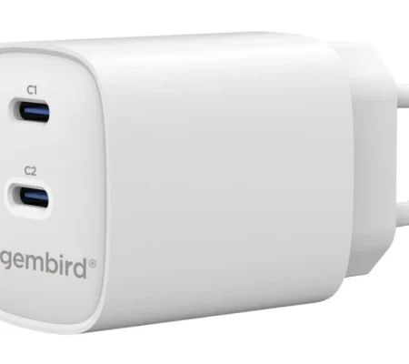 TA-UC-2C-PD45-01-W Gembird 2-port 45 W USB fast charger