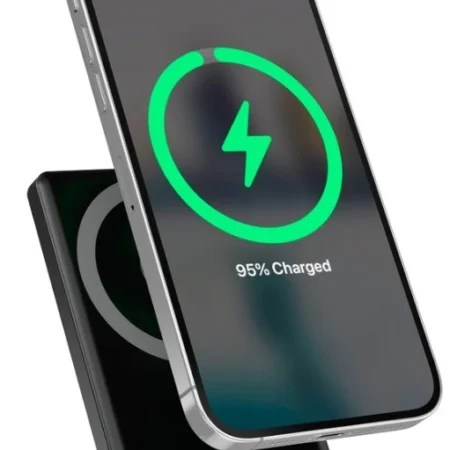 PB10-WPC15M-LCD-01 Gembird 15 W magnetni bežièni prenosni punjaè LCD, 10000 mAh, crni