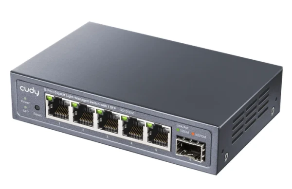 Cudy GS105ES1 V1.0 Switch Flash/ROM: 8 MB (64 Mbit) 1.25G SFP Gigabit RJ45 - Slika 2