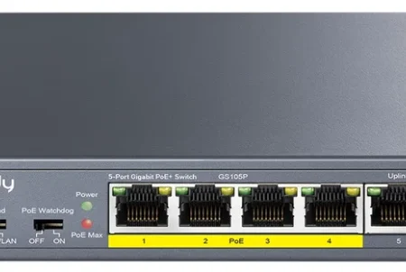 Cudy GS105P V1.0 Switch Extend VLAN Gigabit RJ45 PoE 30 W IEEE 802.3at/af